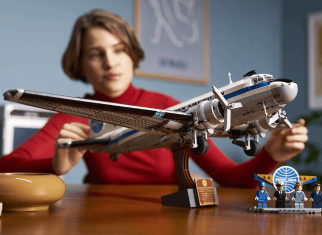 The LEGO® Douglas DC-3 Pan Am airliner