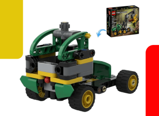 Alternative builds for the LEGO® John Deere 1470H Wheeled Harvester 42218