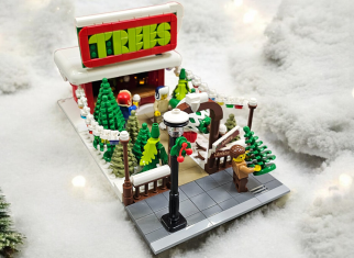 Christmas accessories and minifigures for a cosy Christmas village