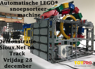 Demonstratie slimme LEGO® Treinbaan en Snoepsorteermachine en 15% kassakorting op LEGO® sets in ToyPro winkel