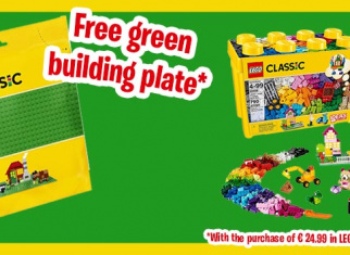 Free LEGO® Building plate with orders of LEGO® Classic sets