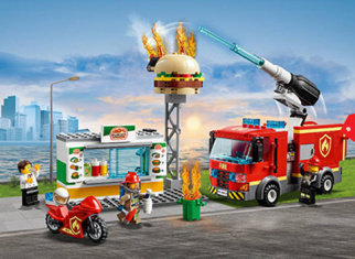 Featured LEGO® set: Now 25% discount on 60214 Burger Bar Fire Rescue