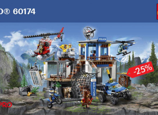 Featured LEGO® set: Now extra discount on 60174 Mountain Police Headquarters