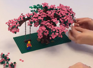 Build your own LEGO® cherry blossom tree this spring