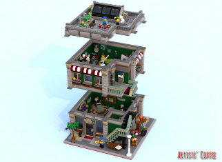 MOC construction week. LEGO® Artists' Coffee