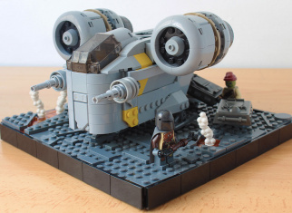 Build The Razorcrest from Star Wars in chibi style