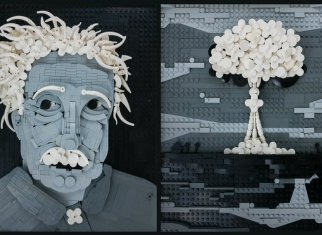 Check out this beautiful LEGO® Einstein artwork