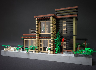 Check out this impressive modern LEGO® house