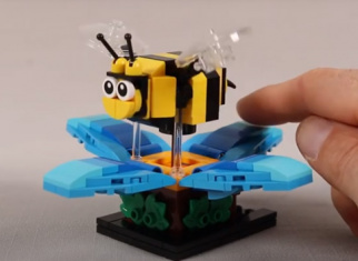 Build a flying bee from LEGO® blocks (free building instructions)