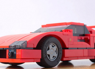 Build a LEGO® Ferrari F40 MOC yourself (free building instructions)
