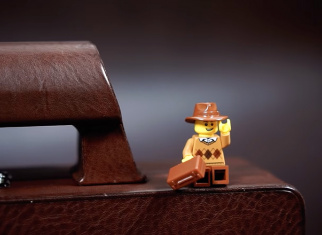 See how this LEGO® suitcase is made in real life!