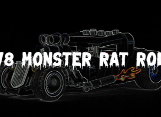 Build this cool LEGO® V8 Monster Rat rod car now!