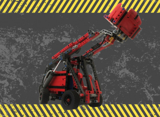 Convert the Material Handler (42144) into a skid-steer loader