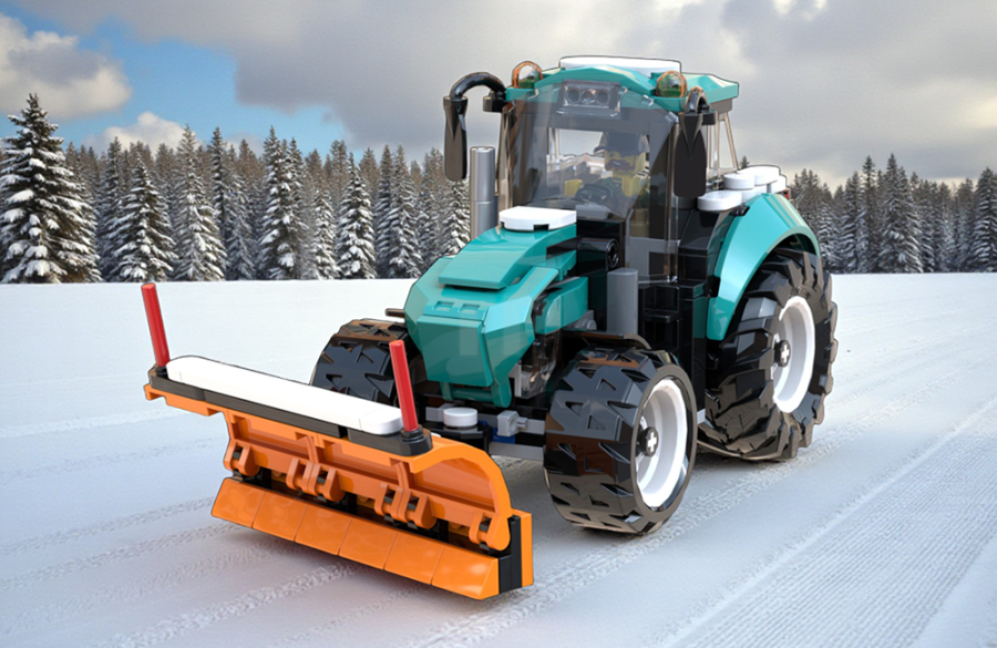 Winter extension for the LEGO® City Tractor