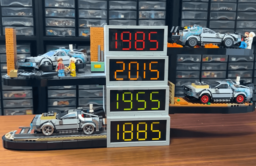 LEGO® Back to the Future Display MOC