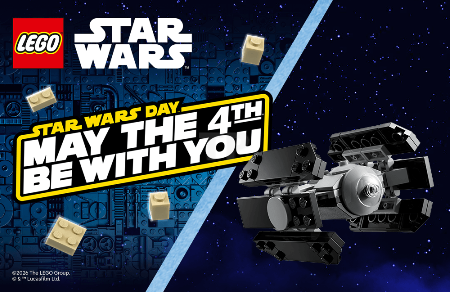 Celebrate Star Wars Day with free minibuild and discount!