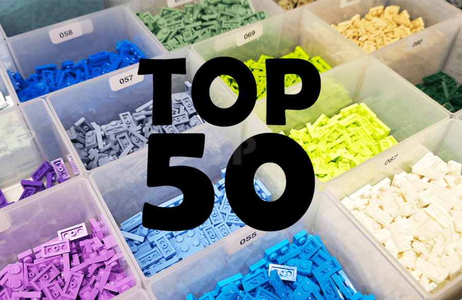 Les 50 pièces LEGO® les plus utilisées par les constructeurs