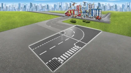 LEGO T-kruising en bocht