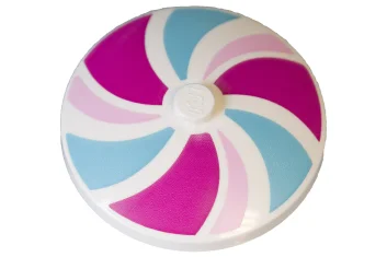 LEGO Dish 4 x 4 Inverted with Stripes Pattern