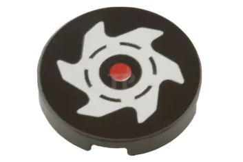 LEGO Baldosa, redonda 2 x 2 con dibujo de hoja de…