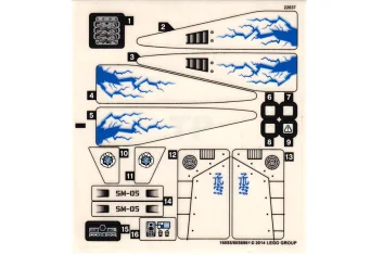 LEGO Sticker for Set 70724 (Solid Color Version)