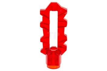 LEGO Minifigur, Waffenschwert, Doppelklinge gezahnt mit Stangenhalterung