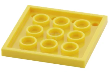 LEGO Tegel 4 x 4 met noppen op de rand