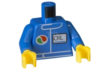 LEGO Torso Minifig, with Octan Logo Pattern
