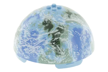 LEGO Cilinder Hemisfeer 11 x 11, noppen op bovenkant met Alderaan…