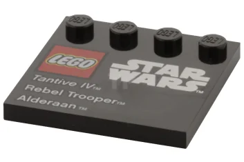 LEGO Tile 4 x 4 with Studs on Edge with Lego…