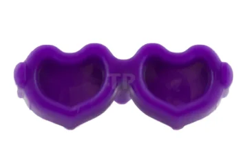 LEGO Hair Decoration, Glasses Heart Shaped with Pin