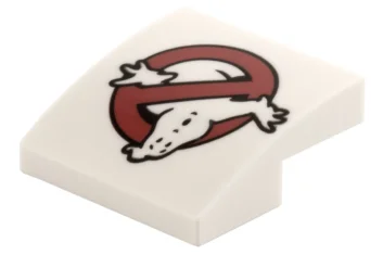 LEGO Slope 2 x 2 x 2/3 Curved with Ghostbusters Logo…