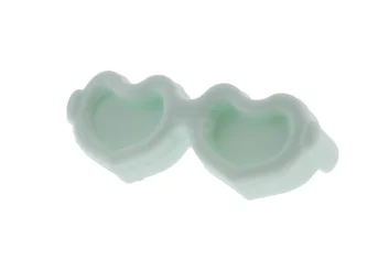 LEGO Hair Decoration, Glasses Heart Shaped with Pin