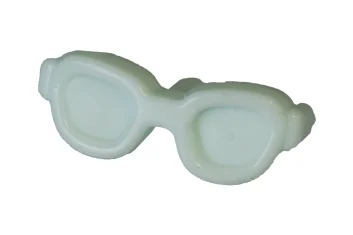 LEGO Hair Decoration, Glasses Oval Shaped with Pin