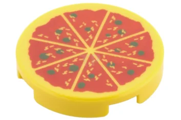 LEGO Tile 2 x 2 Round with Bottom O and Food…