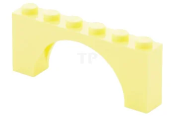 LEGO Baksteen 1 x 6 x 2 Boog - Dunne bovenkant…