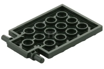 LEGO Plate 4 x 6 with Trap Door Hinge (Long Pins)