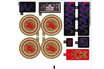 LEGO Sticker voor set 70728