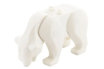 LEGO IJsbeer met 2 noppen op de rug en zwart ogen-…