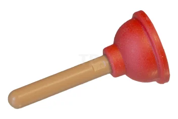 LEGO Minifig, Utensil Plunger (Soft Plastic) with Medium Dark Flesh Handle