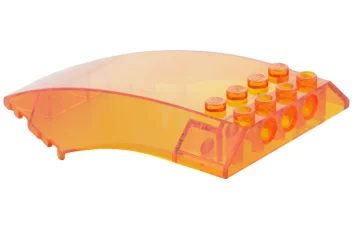LEGO Windscherm 10 x 6 x 2 Gebogen