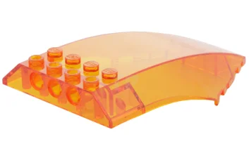 LEGO Windscherm 10 x 6 x 2 Gebogen