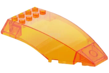 LEGO Windscherm 10 x 6 x 2 Gebogen