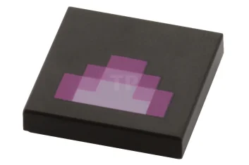 LEGO Tile 2 x 2 with Minecraft Geometric Pattern