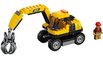 LEGO Excavator and Truck