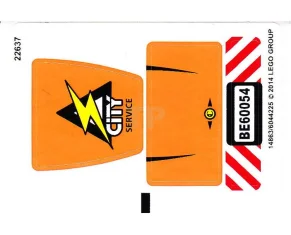 LEGO Sticker for Set 60054 (International Version)