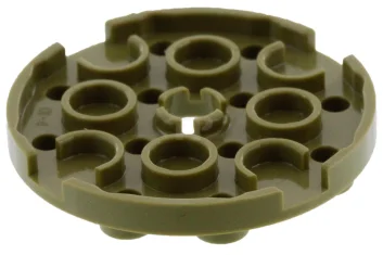 LEGO Placa, redonda 4 x 4 con agujero