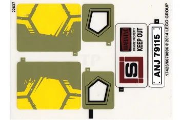 LEGO Sticker for Set 79115