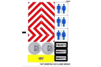 LEGO Adesivo per il set 60073