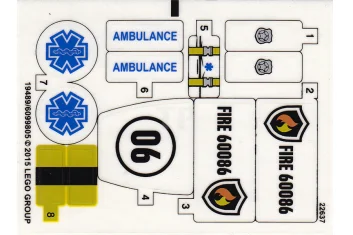 LEGO Sticker for Set 60086